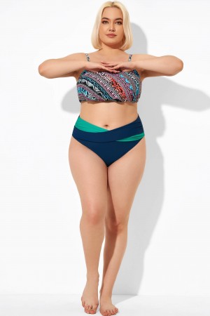 Damen-Bade-Bikinihose mit mittlerer Leibhöhe